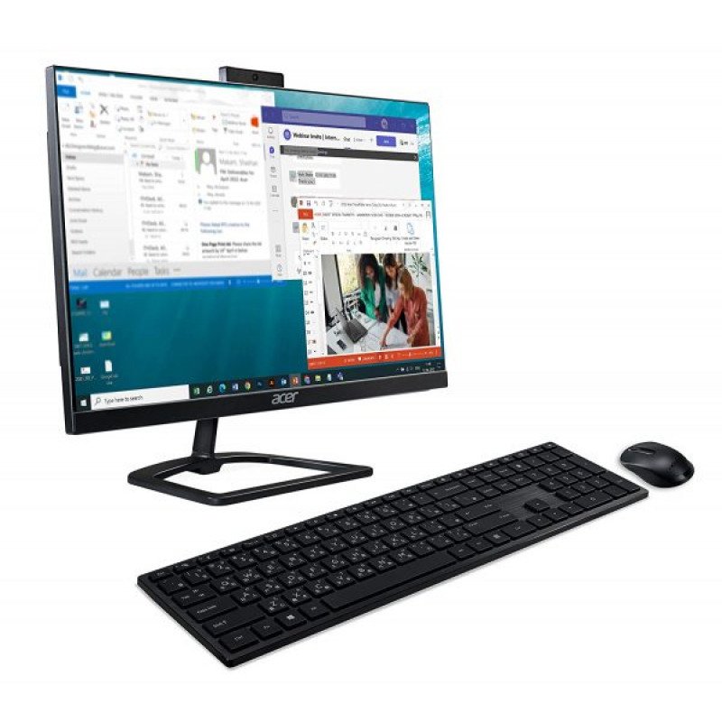 Acer Aspire C24 All In One Desktop Intel Core I5-1035G1 (8GB/ 512GB SSD/ Win 11/ MSO 2021/ 23.8 Inch/ Full HD Camera/ Wireless Keyboard & Mouse) - Image 2